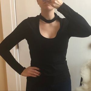 *NEW with tags: Express Women’s Black Keyhole Top.